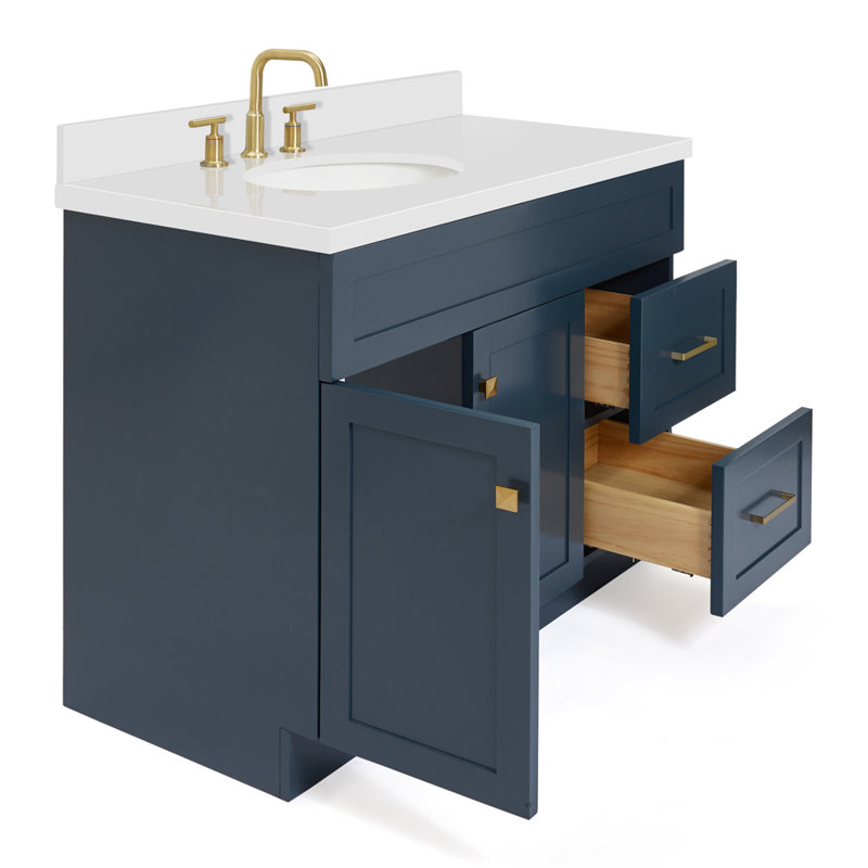 Ensemble de meuble-lavabo simple 43 po Abell, Bleu minuit