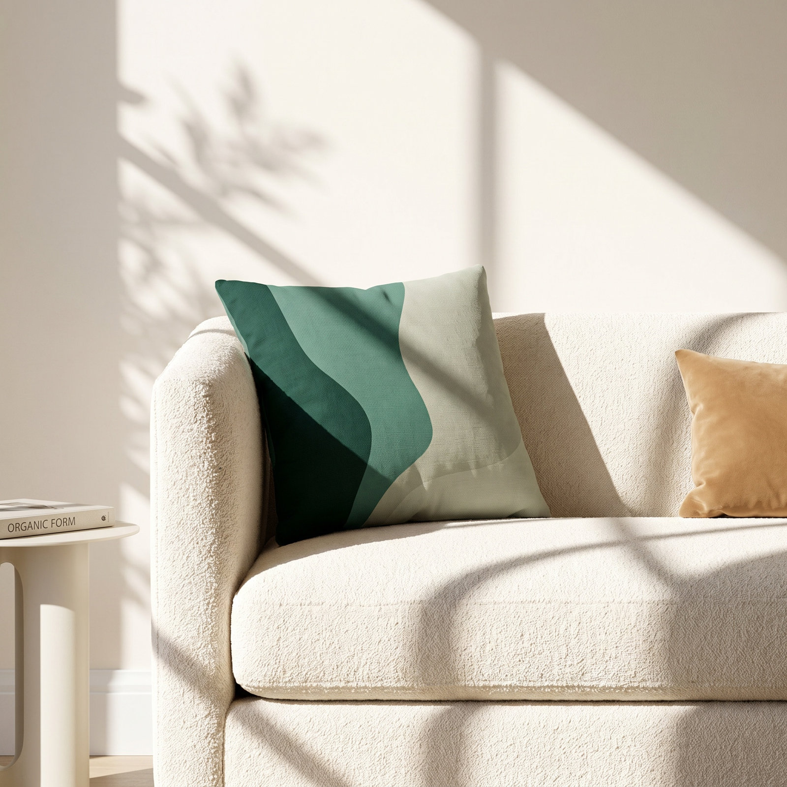 Bunko Ombre Indoor/Outdoor Throw Pillow, 19" x 19", Emerald, Square
