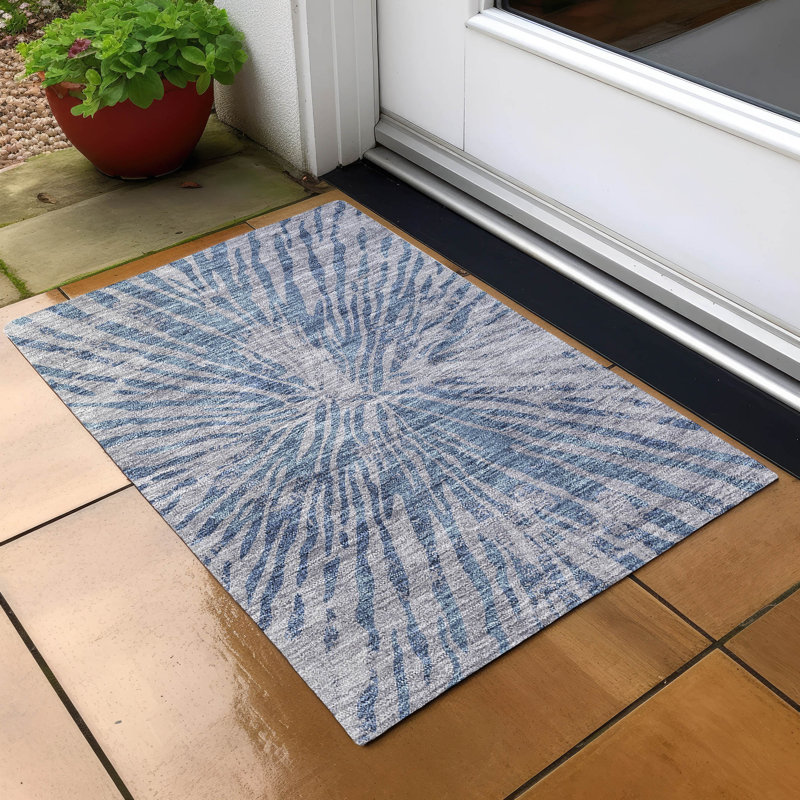 Tapis d'entrée antidérapant Chamblis, Rectangle 1 pi 8 po x 2 pi 6 po