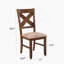 Chaises de salle à manger en bois massif Karven, ensemble de 2