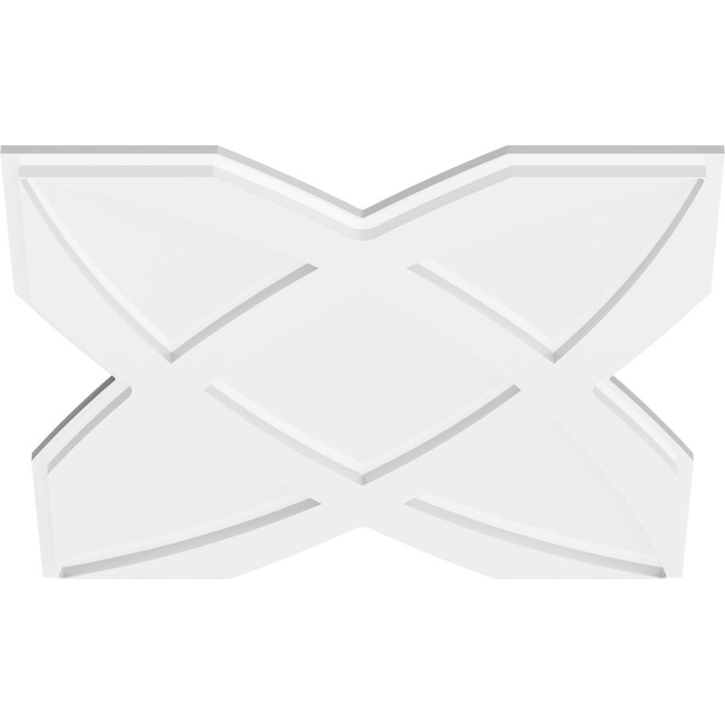 Médaillon de plafond contemporain en PVC de qualité architecturale Titus, H 1 po x l 24 po x P 24 po