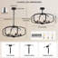 Lustre tambour à 6 lumières Heald-258618877