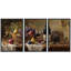 «Classic Rustic Wine Still Life», œuvres d'art de cuisine vintage avec panier de raisins, bouteille de vin rétro, impression sur toile encadrée, 3 pièces-124851506-124851511