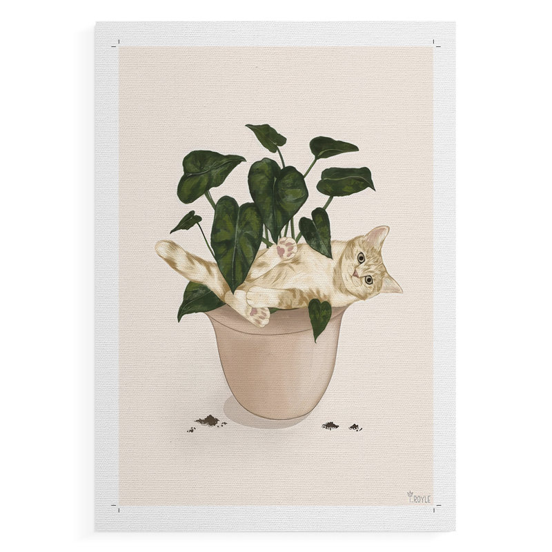 Happy Gardening I - Impression sur toile seulement - NON-CADRE, H 60 po x l 40 po