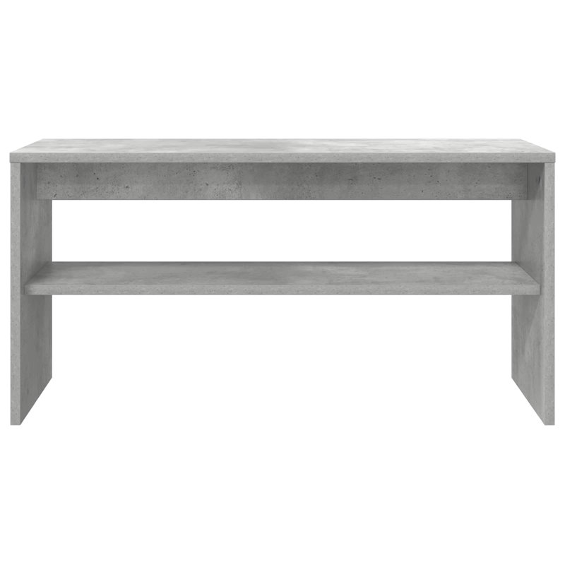 Unfinished TV Stand, Concrete Grey, 40cm H x 80cm L x 30cm W
