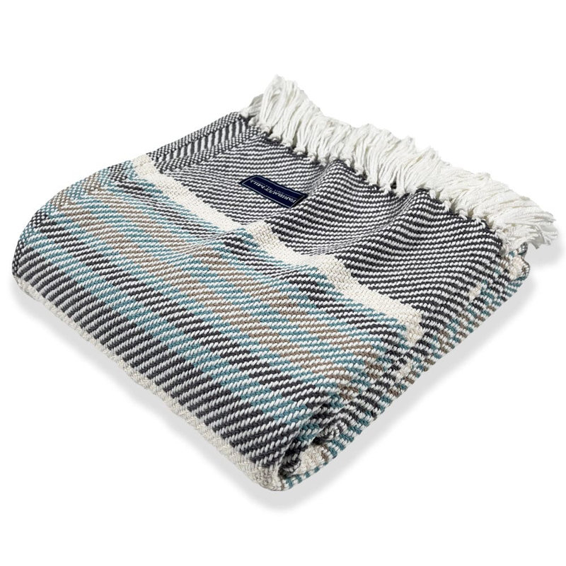 Coastal Adirondack Cotton Throw, Gray