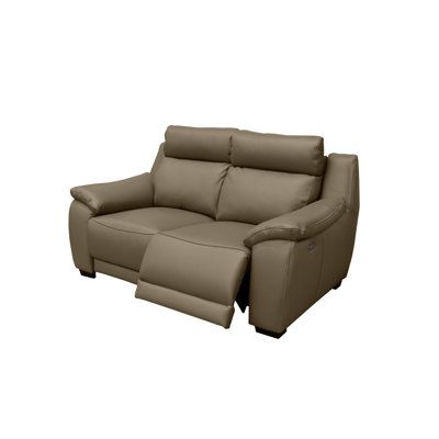 Layahna 169Cm Genuine Leather Pillow Top Arm Reclining Sofa