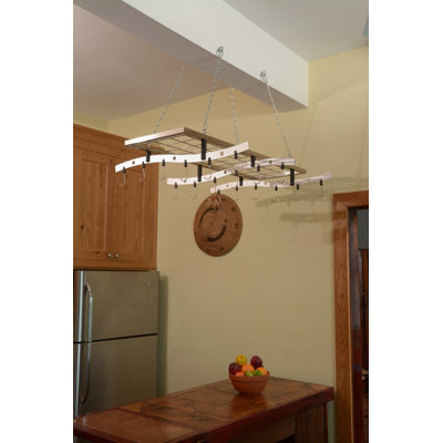 Ceiling Mount Pot Rack and Shelf