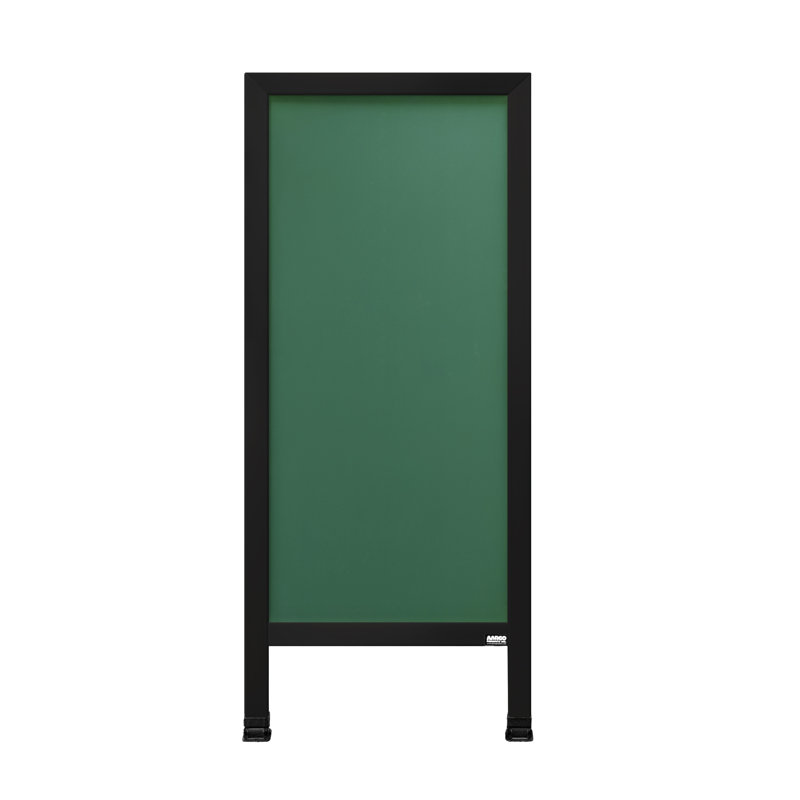 A-Frame Sidewalk Chalkboard, Black Powder Coat, 3' 6" H x 1' 6" W