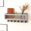 Porte-clés mural et porte-courrier avec panier de rangement, 6 crochets rétro, organisateur mural de ferme pour entrée, bureau, décoration intérieure-941712268