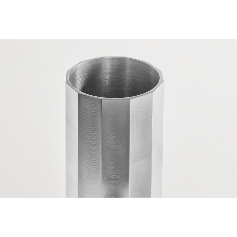 Gussy Aluminum Table Vase, 11" H x 4" W x 4" D