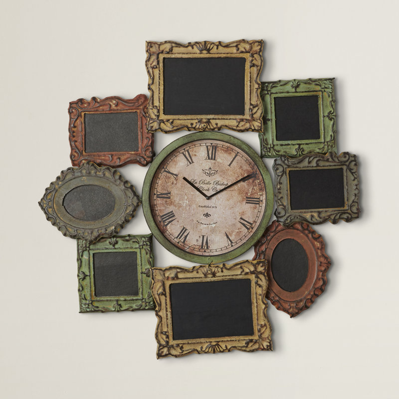 Shahid Metal Clock With Photo Frame