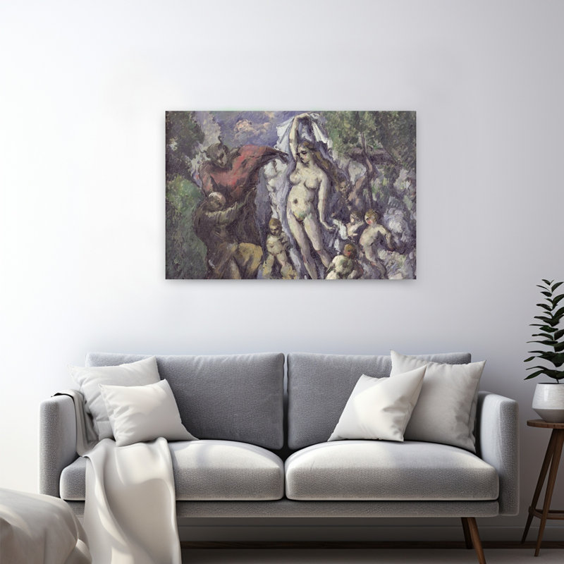 La Tentation de saint Antoine, vers 1875. Estampe d'art mural abstraite et contemporaine., H 32 po x l 48 po