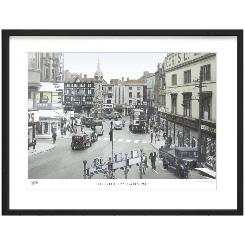 Leicester, Eastgates 1949 - Single Picture Frame Print, 63.3cm H x 83.5cm W x 2.3cm D