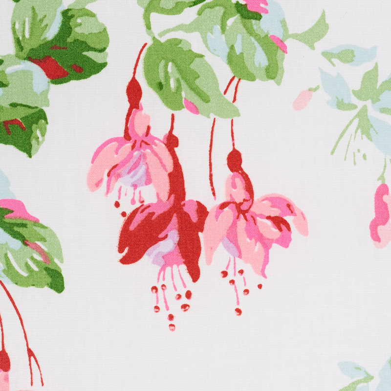 Garden Gate Chintz Fabric, Magenta