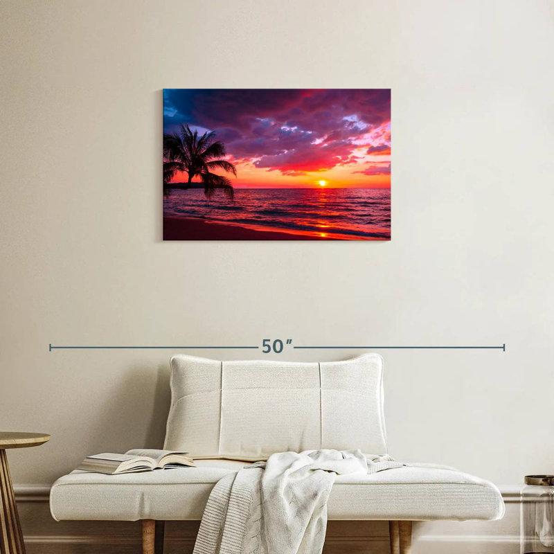 Gillard, coucher de soleil sur les nuages tropicaux, H 20 po x l 30 po