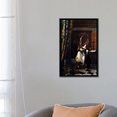 'Allegory of The Faith' by Johannes Vermeer Painting Print on Canvas