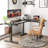 Christeena Height Adjustable L-Shape Standing Desk-178503420