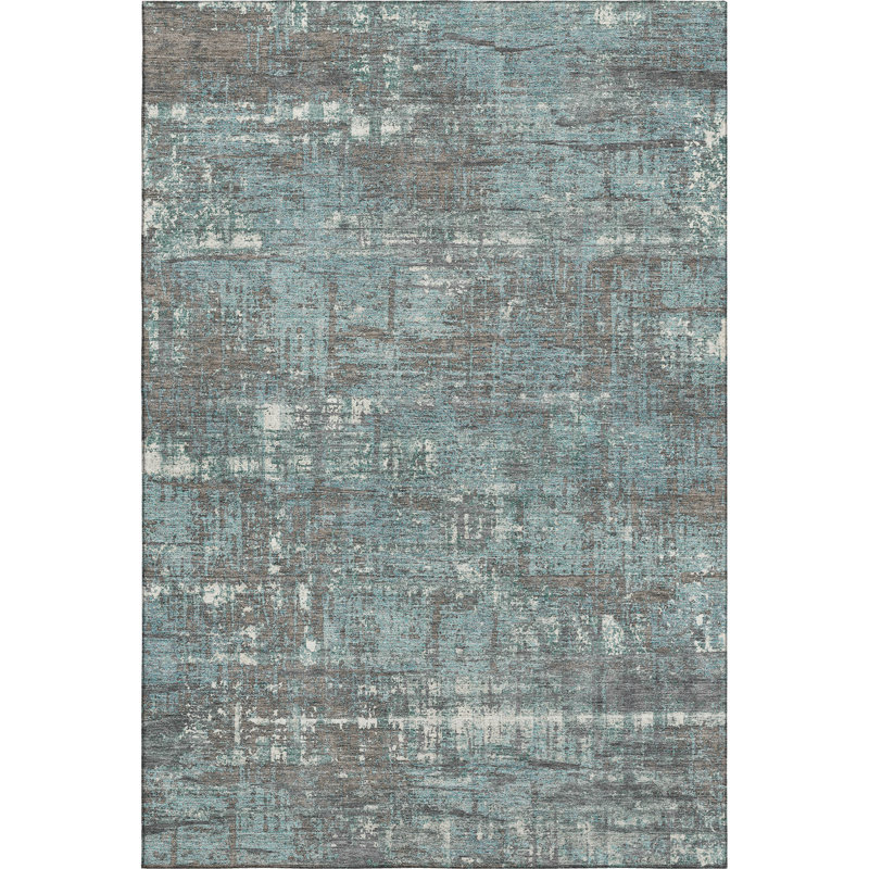Tapis géométrique de qualité supérieure lavable à la machine Mouton, Rectangle 9 pi x 12 pi