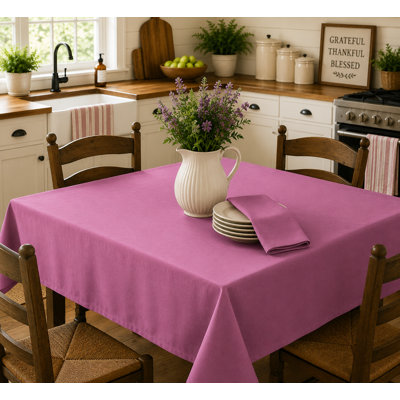 52"x72" Rect. Dusty Rose Tablecloth