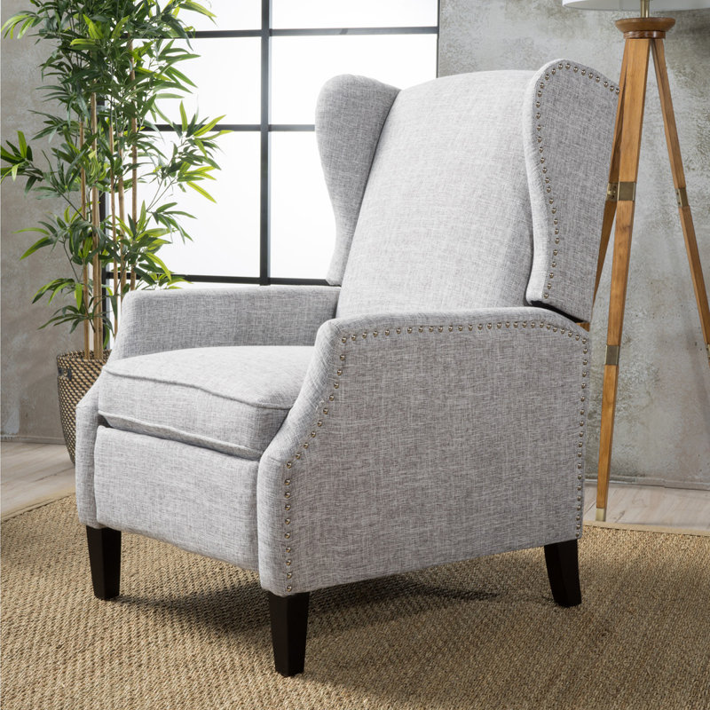 Aliosha Upholstered Recliner, Gray