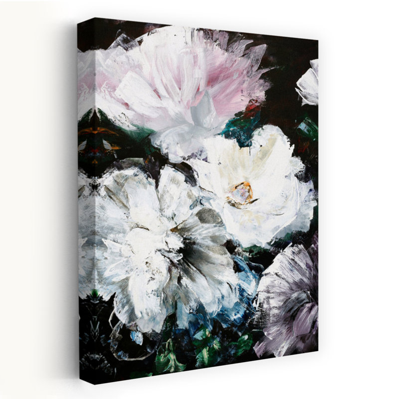 Art floral contemporain, H 24 po x l 16 po