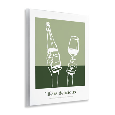 Plaque verte «Green Life Is Delicious», design par Lettré et doublé