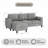 78" Upholstered Sofa With Ottoman-667874750