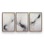 Ethereal Smoke Dance, ensemble de 3 impressions sur toile dans un cadre-106959845-106959846