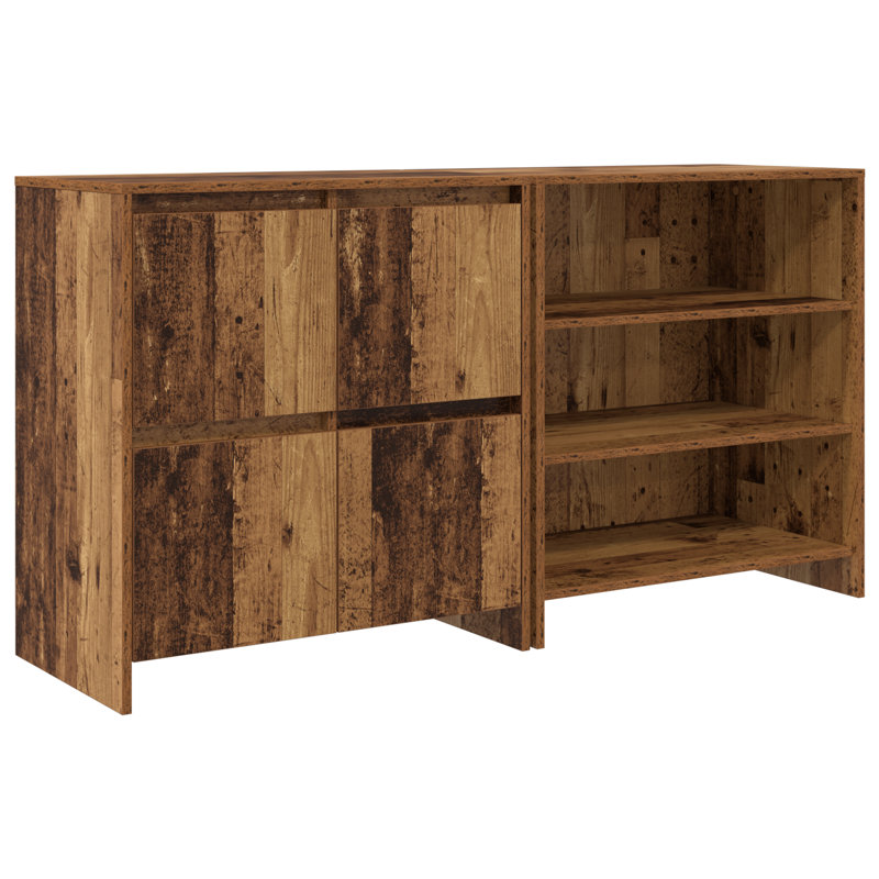 Sideboards 2 Pcs 70 X 41 X 75 Cm Engineered Wood, Old Wood