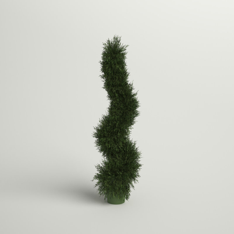 Faux Foliage Topiary, 38" H x 12" W x 12" D