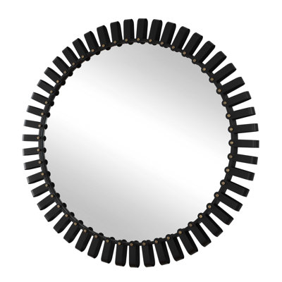 Jael Round Iron Bands Mirror