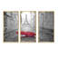 Eiffel View From Paris Street - 3 pièces, cadre photo flottant sur toile-1739824540-1739824536