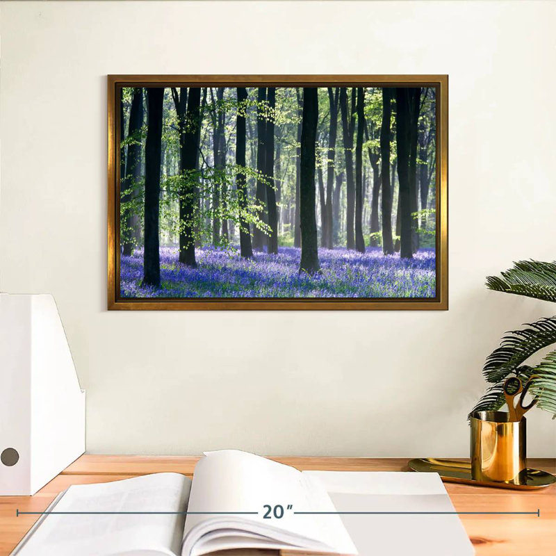 Bluebell Vision, 13 po x 9 po, Cadre flottant doré