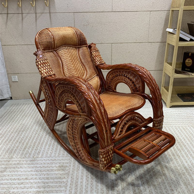 Rattan woven home nap leisure rocking chair