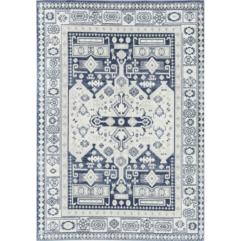 Gabriel Vintage Navy Koti Area Rug, Rectangle 2'6" x 4'