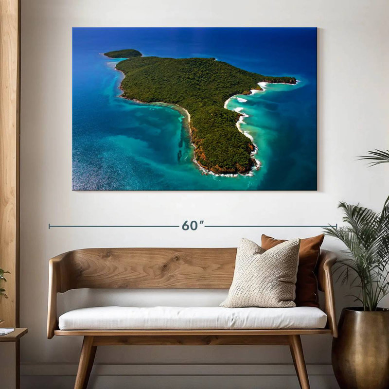 Gillard Island à Porto Rico, H 34 po x l 51 po
