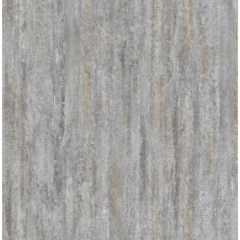 Papier peint à rayures Belen, Gris