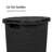  40L Slim Laundry Hamper, Clothes Basket, Lid, Wicker Design, Plastic, Set of 3-112008512-112008511