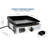 Flame King Portable Propane Cast Iron Grill Griddle Tabletop with Regulator for RV Pullout Kitchen