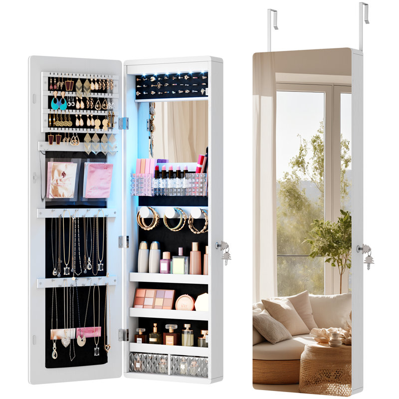 Jewelry Armoire, White