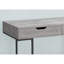 Bureau d'ordinateur, bureau personnel, ordinateur portable, tiroirs de rangement, L 48 po, bureau, stratifié gris, métal noir, contemporain-941429859