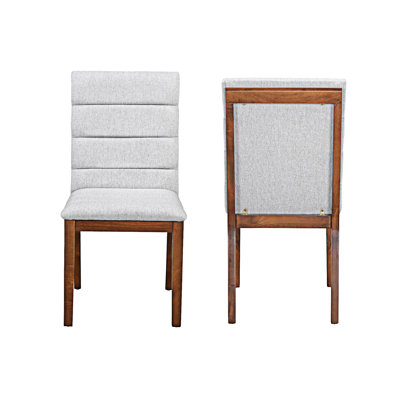 Chaise d'appoint rembourrée (ensemble de 2)