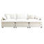 Canapé d'angle 3 places de style moderne du milieu du siècle avec 2 coussins d'accoudoirs et 3 coussins décoratifs-901636097-901636099