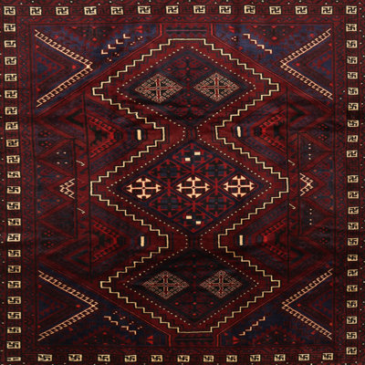 Tapis traditionnel marron / beige / noir