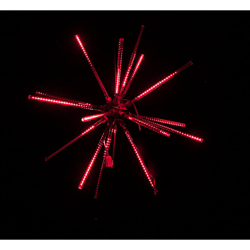 Décor de fenêtre lumineux, Rouge