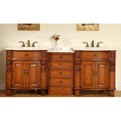 Ensemble de meuble-lavabo double 84 po Toledo