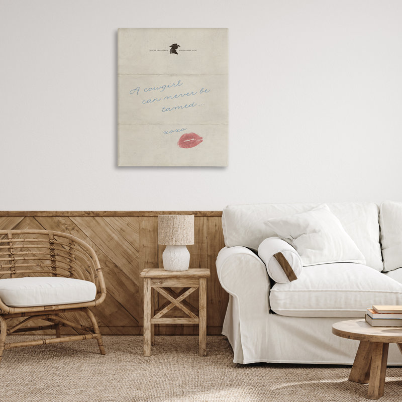 Art mural sur toile Cowgirl, H 40 po x l 30 po