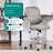 Nenney Ergonomic Mesh and Metal Drafting Chair with Adjustable Footrest-523118064-523118071