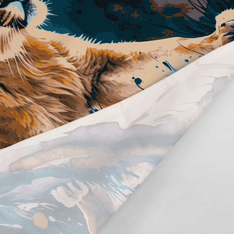 Tapisserie murale «Big Cats Mountain Lion», 51 po x 60 po